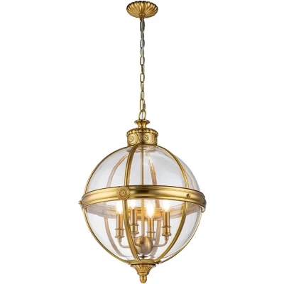 Afbeelding van Feiss LED Kroonluchter 4X E14 Max 60W Dimbaar Burnished Brass