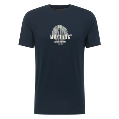 Afbeelding van Mustang Tshirt print, Heren, Maat: Small, Blau