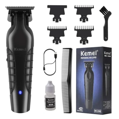 Afbeelding van Kemei 2299 Professionele Tondeuse voor Mannen Elektrische Zero Gapped T Blade Outliner Baard Trimmers Kapper Haar Stekken Kit Draadloze Gift