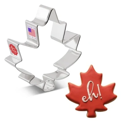 Afbeelding van Ann Clark Cookie Cutters Groot Esdoornblad Koekjesvorm, 10,2 cm