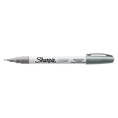 Afbeelding van Sharpie Verf marker op oliebasis, extra fijne punt, metallic zilver, 1 count geweldig voor rotsschilderkunst