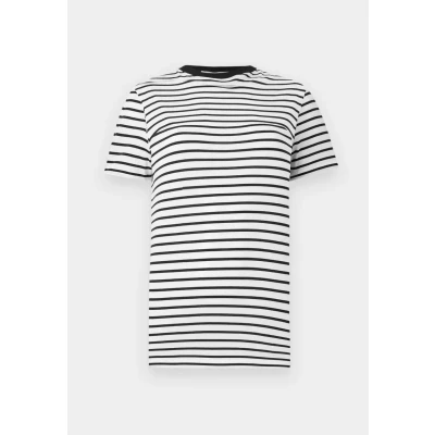 Afbeelding van SELECTED FEMME gestreept T shirt SLFMYESSENTIAL van biologisch katoen zwart/ wit