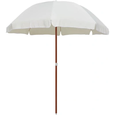 Afbeelding van Parasol met stalen paal 240 cm zandkleurig