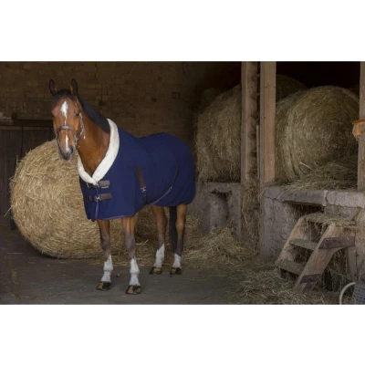 Afbeelding van EQUITHÈME Fleecedeken Teddy Navy 135/183