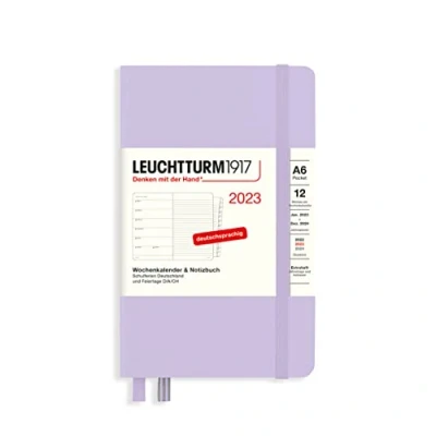 Afbeelding van LEUCHTTURM1917 365680 weekkalender &amp; notitieboek Pocket (A6) 2023, 12 maanden, lila, Duits