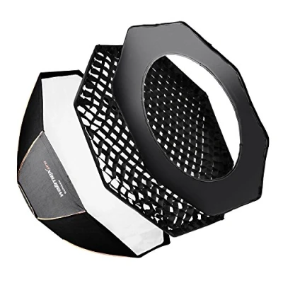 Afbeelding van Walimex Pro Octagon Softbox PLUS Orange Line 150 cm diameter voor Aurora/Bowens