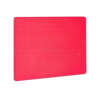 Afbeelding van HENDI Snijplank, HACCP, tweezijdig te gebruiken, glad, minimaliseert het bot worden van messen, GN1/2, 325x265x(H)10mm, LPDE kunststof, rood