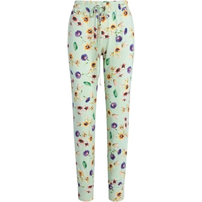 Afbeelding van Essenza dames Jules Fiorre pyjamabroek met bloemenprint in de kleur Mint, maat: XL