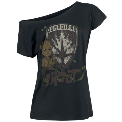 Afbeelding van Guardians Of The Galaxy I Am Groot T shirt zwart S
