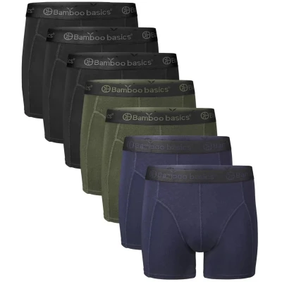 Afbeelding van Bamboo Basics 7ER PACK RICO Onderbroeken, Heren, Maat: Small, Schwarz grün blau