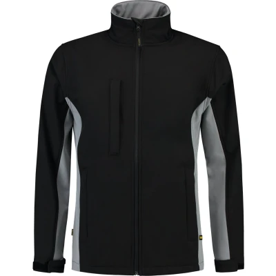 Afbeelding van Tricorp 402002 Softshell Bicolor Zwart/Grijs 8XL