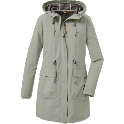 Afbeelding van G.I.G.A. DX Women&#039;s Casual softshell parka met capuchon GS 99 WMN SFTSHLL PRK, light olive, 46, 37955 000