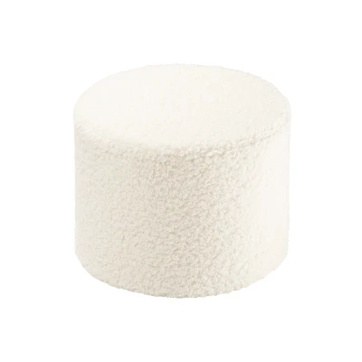 Afbeelding van Cream White Pouffe