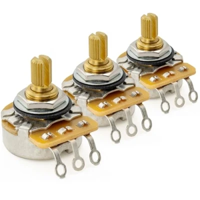 Afbeelding van CTS 450G A250K Logaritmische Potmeter Messing Short Split Shaft 1/4 Inch 10% voor Elektrische Gitaar Basgitaar(Set van 3)