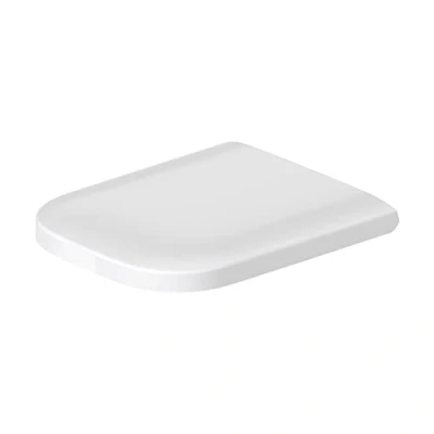 Afbeelding van Duravit wc bril Happy D.2, toiletdeksel met softclosemechanisme, deksel van urea duroplast, roestvrijstalen scharnieren, wit