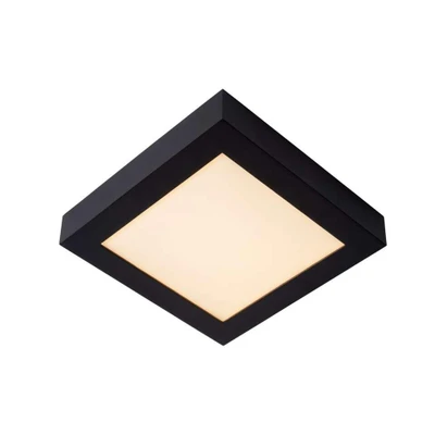 Afbeelding van Lucide BRICE LED Plafonnière Dimb. 1x22W IP44 Zwart