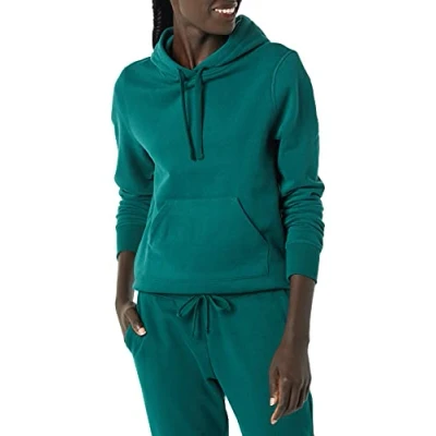 Afbeelding van Amazon Essentials Women&#039;s Fleecetrui met capuchon (verkrijgbaar in grote maten), Donkergroen, S