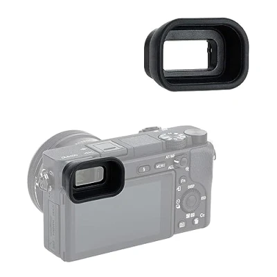 Afbeelding van KIWIFOTOS Zachte Lange FDA EP17 Oogschelp Oculair voor Sony Alpha a6600 a6500 a6400 Camera, Eye Cup Oogstuk Camera Zoeker Protector