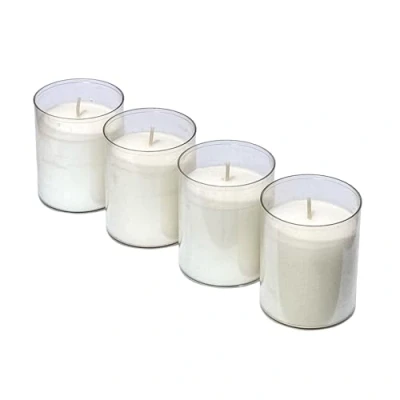 Afbeelding van Horeca Candles Witte Theelichtjes Brandduur 24 uur Set met 4 niet geparfumeerde Theelichtkaarsen Kaarsen voor bruiloft, decoratie, gastronomie