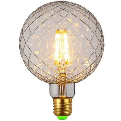 Afbeelding van TIANFAN LED lampen vintage 4 W 2700 K warm witte kristallen lamp 220/240 V Edison schroef E27 fitting kristal speciale decoratieve gloeilamp φ125mm (transparant)