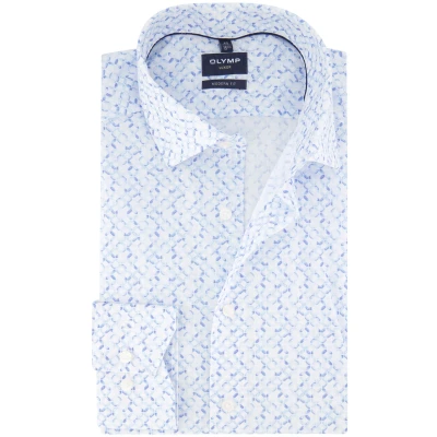Afbeelding van OLYMP Overhemd Luxor Modern Fit Bleu / ice blue 40