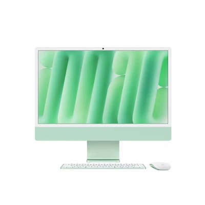 Afbeelding van iMac 24&quot; Green M4 10C CPU &amp; GPU 24GB 512GB Gbit Eth Mouse MK TID