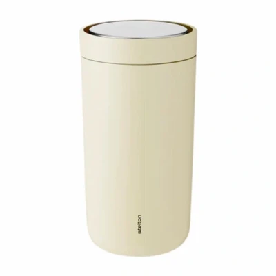 Afbeelding van Stelton To go click thermosbeker 20 cl Vanilliegeel