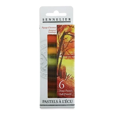 Afbeelding van Sennelier Half Pastel 6 Stick Set, Pigment, Herfst, 1 stuk (1 stuk)