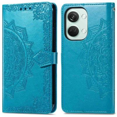 Afbeelding van OnePlus Nord 3 Hoesje Kunstleder iMoshion Bookcase Turquoise Telefoonhoesje