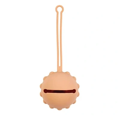 Afbeelding van Nattou Fopspeenhouder Siliconen Caramel