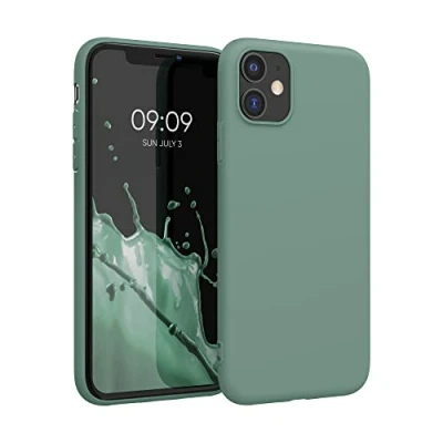Afbeelding van kwmobile telefoonhoesje geschikt voor Apple iPhone 11 Hoesje smartphone Back cover in dennengroen