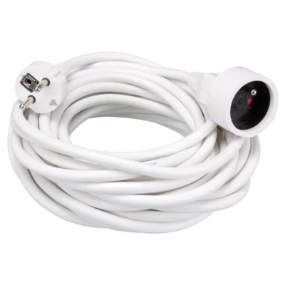Afbeelding van Verlengkabel 10 m wit 3g1.5 penaarde Velleman