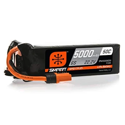 Afbeelding van Spektrum 22.2V 5000mAh 6S 50C Smart LiPo accu: IC5, SPMX50006S50