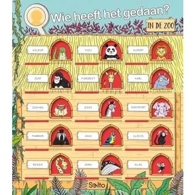 Afbeelding van Wie heeft het gedaan? In de zoo (Hardback)