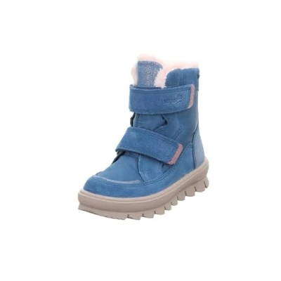 Afbeelding van Superfit Flavia Snowboots voor kinderen, Maat: 28, Blau/pink Leer en textiel