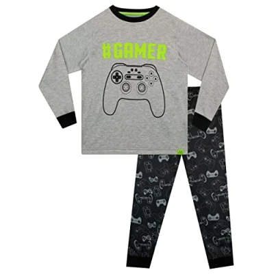 Afbeelding van Harry Bear Jongens Pyjama&#039;s Gamen Grijs 128
