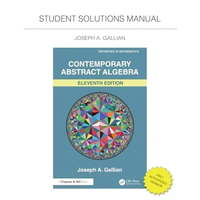 Afbeelding van Student Solutions Manual for Gallian&#039;s Contemporary Abstract Algebra