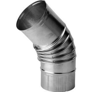 Afbeelding van Burgerhout NEN 7203 bocht enkelw.alum. Ø 130 mm 45