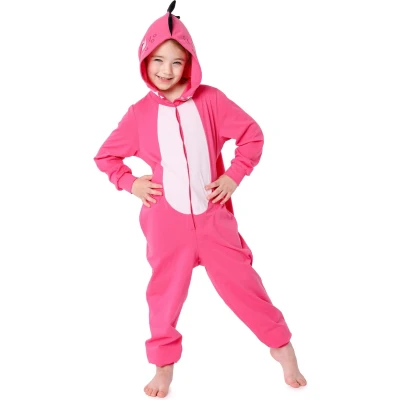 Afbeelding van Ladeheid Pyjama voor kinderen, Maat: 134/140, Pink dino