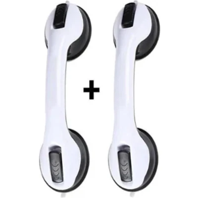 Afbeelding van 2x Anti Slip Zuignap Handgreep Badkamer/Toilet 30cm