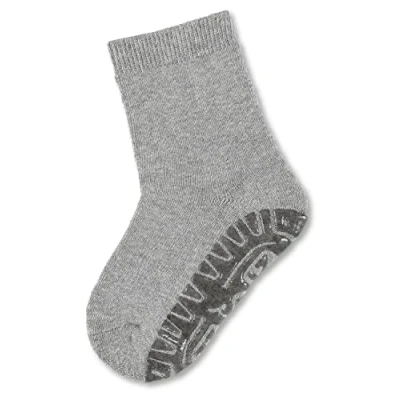 Afbeelding van Sterntaler Anti slip Sokken Soft uni zilver melange