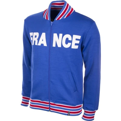 Afbeelding van COPA Frankreich 1960S Retro Sweater met rits, Heren, Maat: Large, Blue