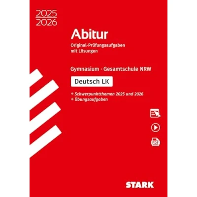 Afbeelding van STARK Deutsch LK Abitur 2025/2026 NRW Prüfungsvorbereitung