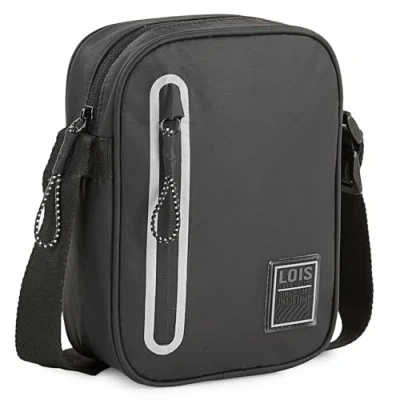 Afbeelding van Lois Crossbody Bag Heren, Schoudertas Dames, Schoudertas, Shoulder Man, Stijlvol en Veelzijdig, Zwart