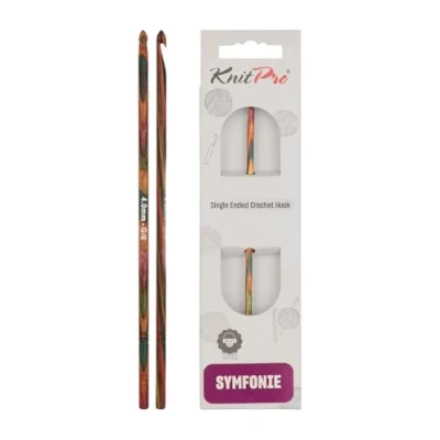 Afbeelding van KnitPro KP20705 Symfonie haakhaken met enkele uiteinden, 4 mm, meerkleurig