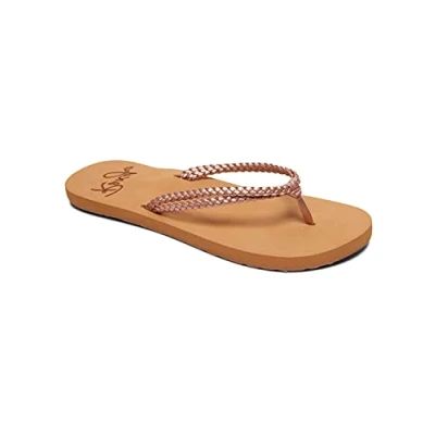Afbeelding van Roxy Costas Teensandalen, Dames, Maat: 41, Rose gold Hoogwaardig imitatieleer