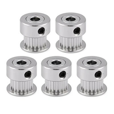 Afbeelding van 3D versnelling 8 mm / 5 mm, STUKS GT2 poelie 20/16 tanden boring aluminium getande voor printer 6 brede riem (20 MM)
