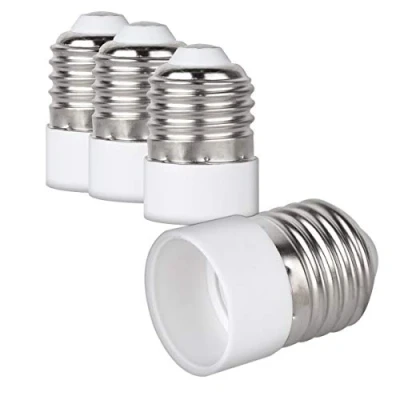 Afbeelding van kwmobile verloopfitting E27 naar E14 4 stuks fitting omvormers Verander je een Voor spaar, LED en halogeenlampen
