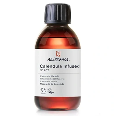 Afbeelding van Niassance Marigoldolie (Calendula Infusieolie) (nr. 202) 225 ml Doordrenkt in Zonnebloemolie, Natuurlijk, Wreedheidvrij voor Huid, Lichaam, Aromatherapie, Massage