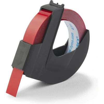 Afbeelding van Labeltape Dymo rol 9mmx3M glossy vinyl prof rood